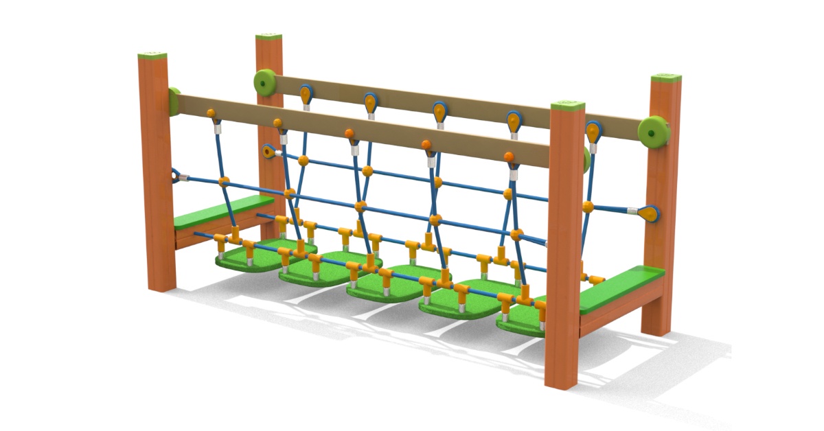 Ponte mobile CLI14 😉 Produzione giochi per parco giochi, sport e arredo  urbano