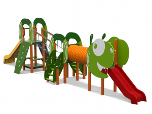 struttura ludica attrezzatura parco giochi alluminio stileurbanomultifunzione bruco