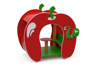 struttura ludica attrezzatura parco giochi alluminio stileurbano casetta mela